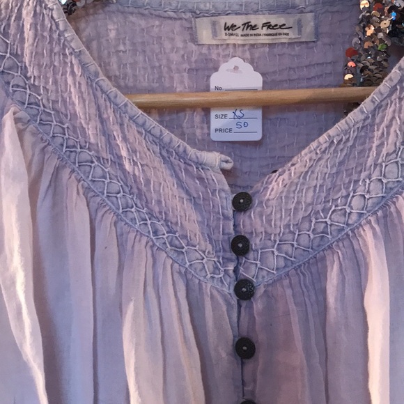 We the Free people top shirt purple xs 0 2 - Picture 4 of 4